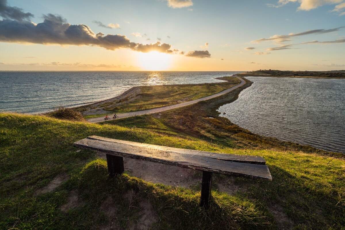 Fyns Hoved ved solnedgang